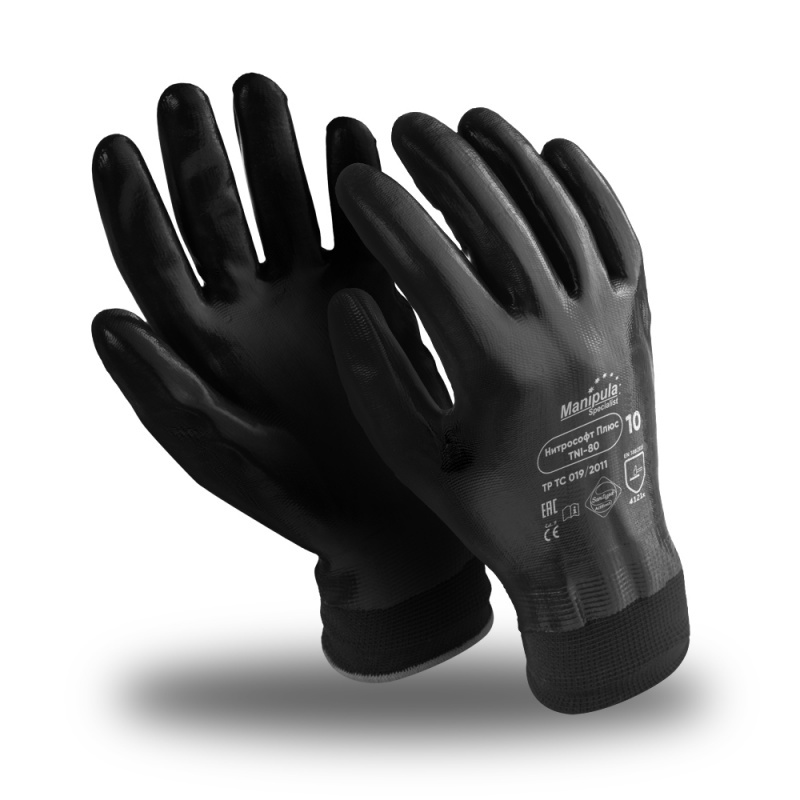 Перчатки Manipula Specialist® Нитрософт Плюс (нейлон+нитрил), NI-80/MG-123 (10(XL))