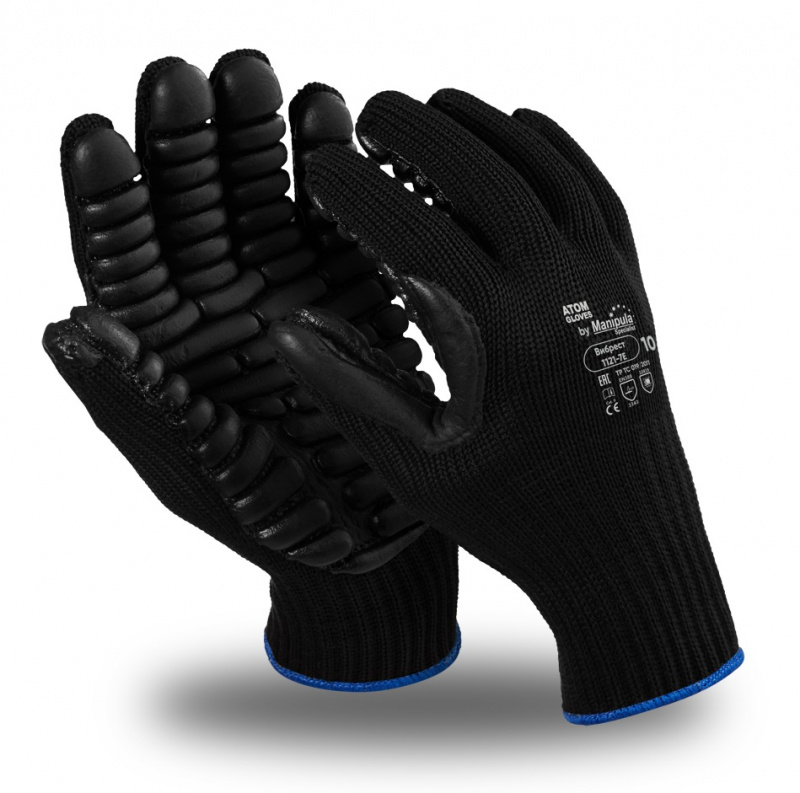 Перчатки Manipula Specialist® Вибрест (хлопок/полиэфир+неопрен), 1121-7Е/VG-574 (10(XL))
